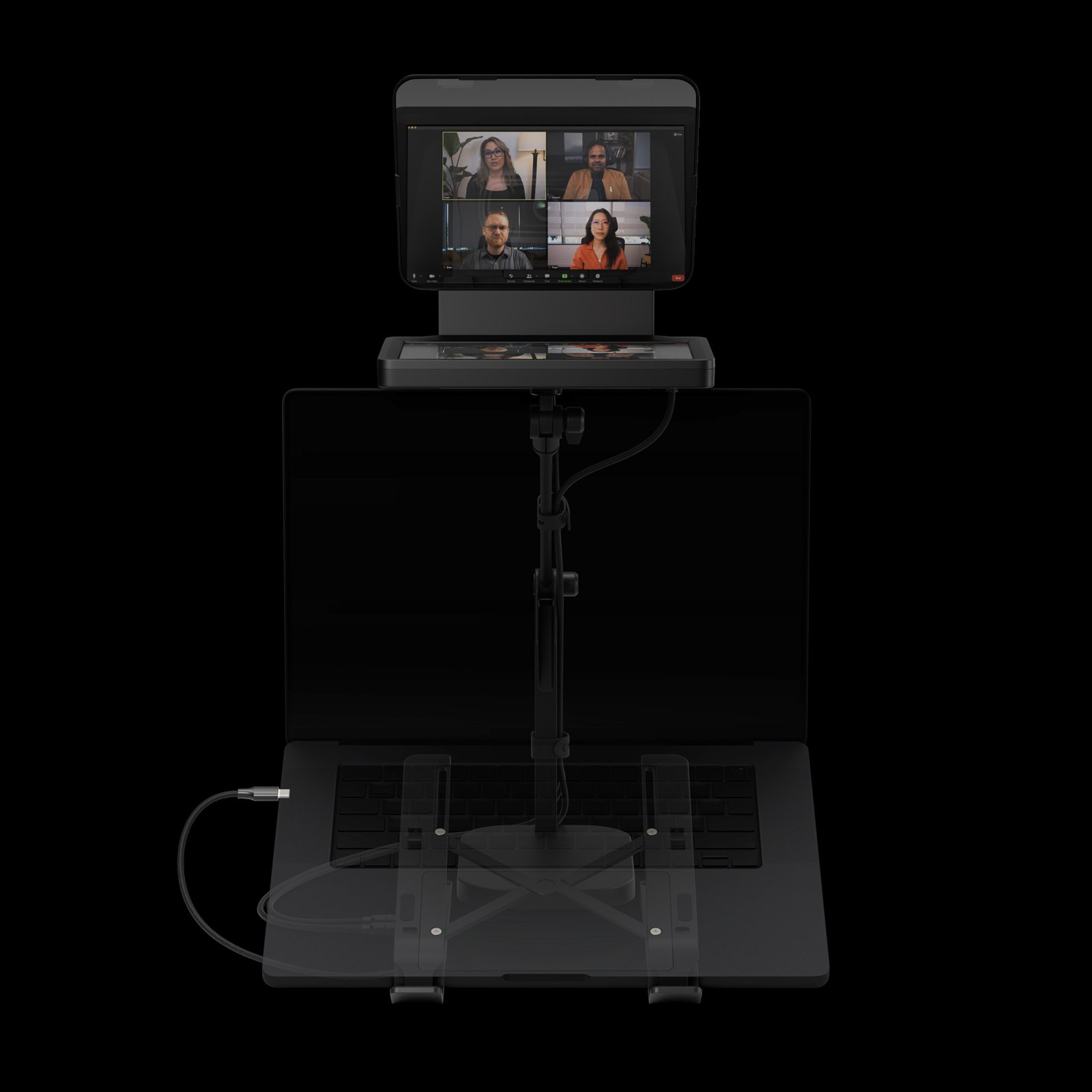 Elgato Conferencing Kit Plus mit Prompter, Webcam, Laptopständer und USB-Verbindung